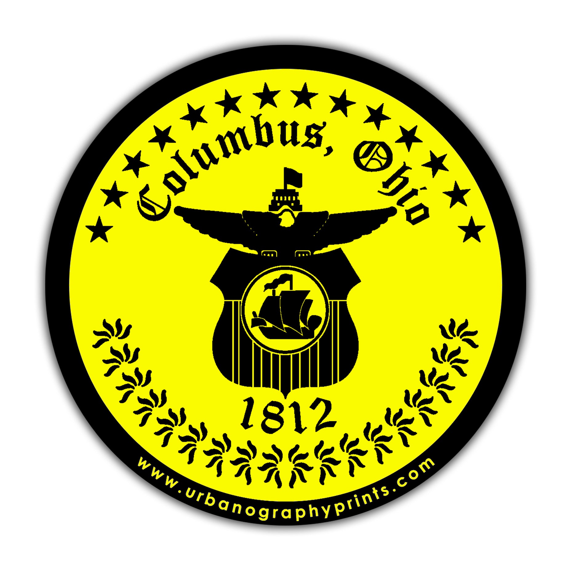 Columbus Manhole/Seal Sticker