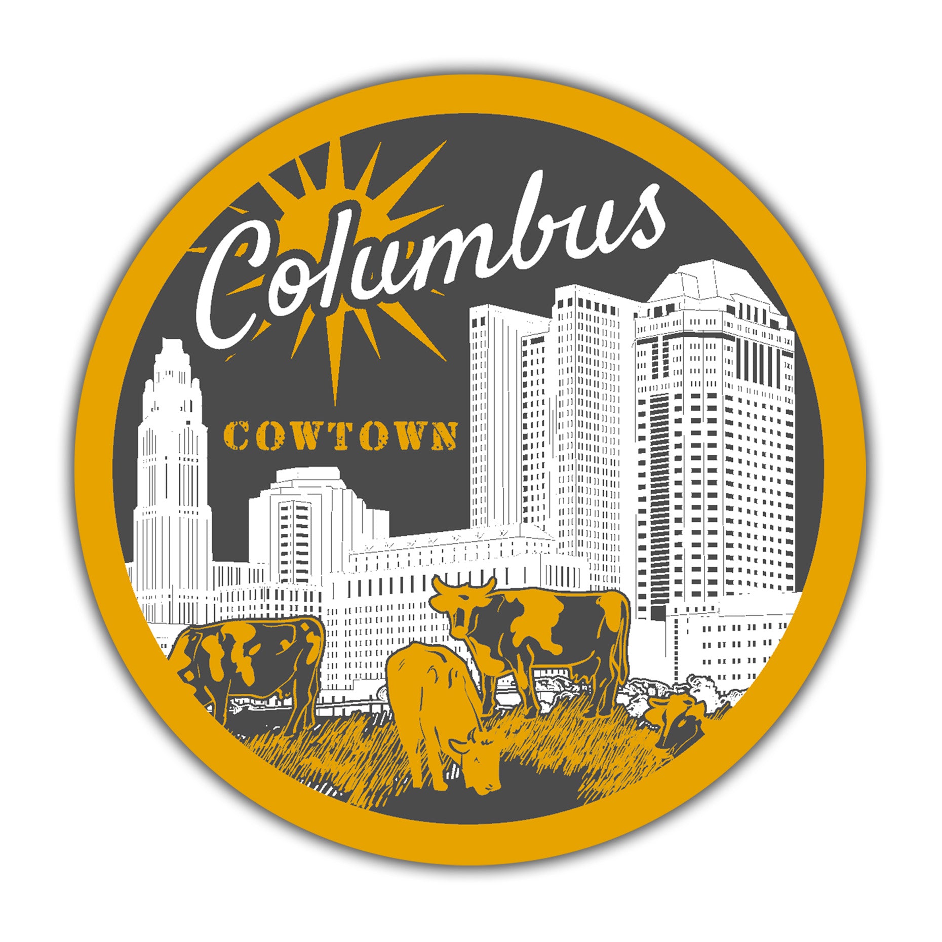 Cowtown Sticker