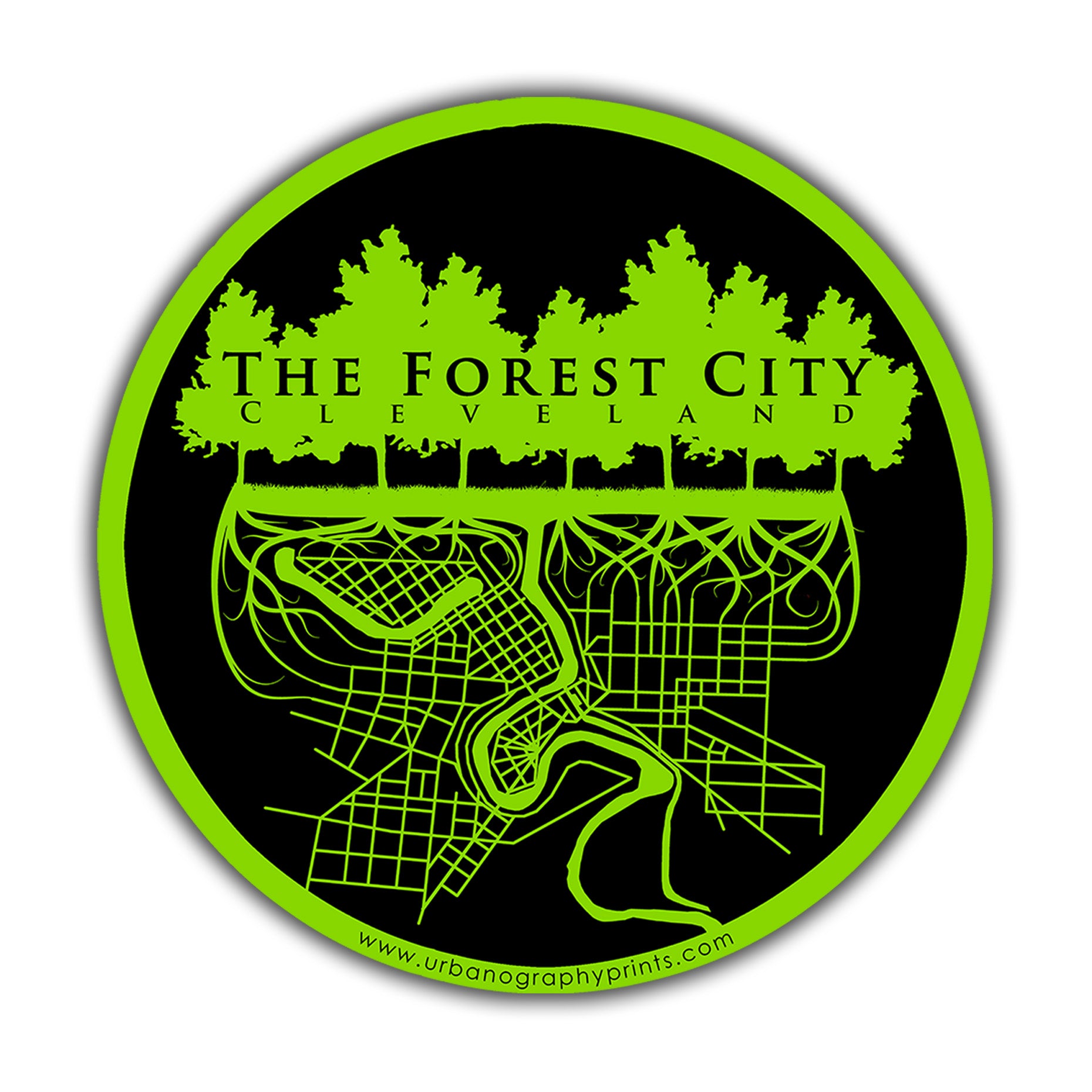 The Forest City Sticker