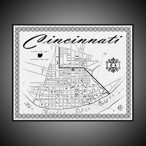 Cincinnati Map (1841)
